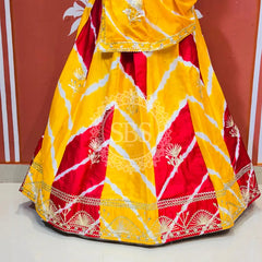 CHINON GOTA PATTI DOUBLE SHADE LEHENGA