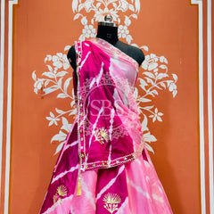 CHINON GOTA PATTI DOUBLE SHADE LEHENGA