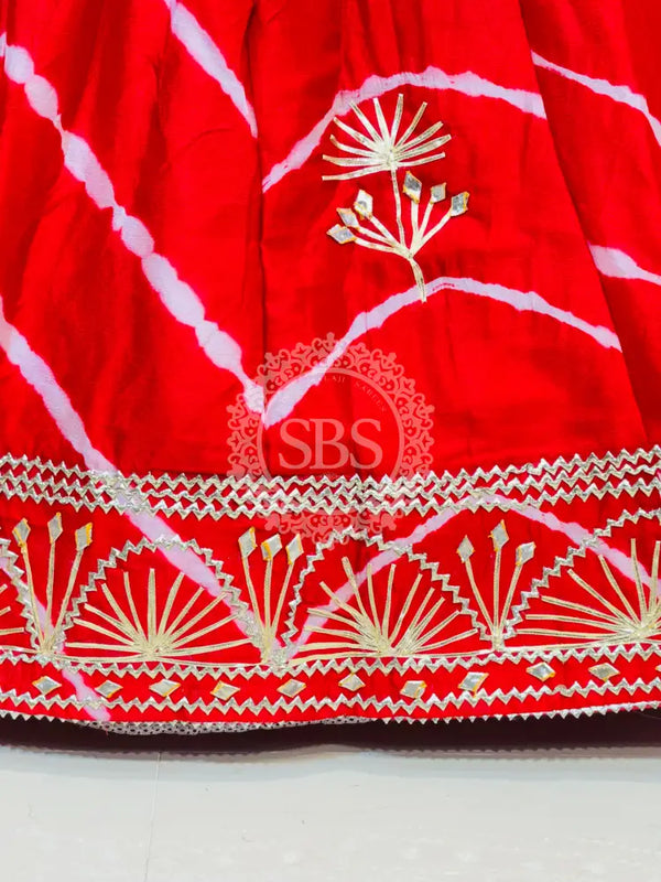 CHINON GOTA PATTI DOUBLE SHADE LEHENGA