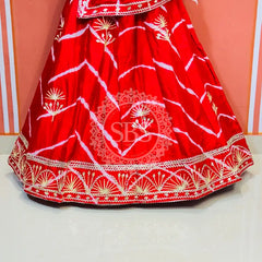 CHINON GOTA PATTI DOUBLE SHADE LEHENGA