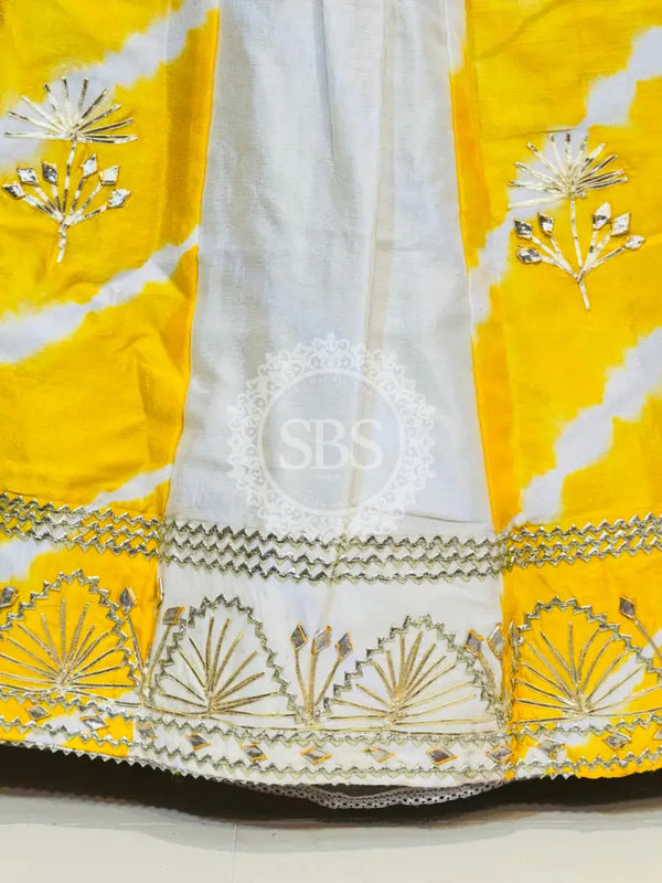 CHINON GOTA PATTI DOUBLE SHADE LEHENGA