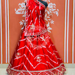 CHINON GOTA PATTI DOUBLE SHADE LEHENGA Maroon / Free Size