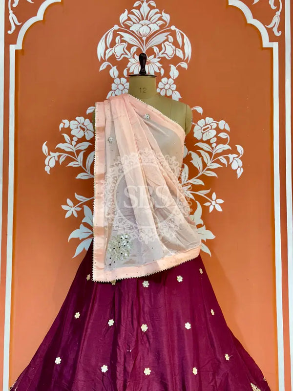 CHINON GOTA PATTI LEHENGA