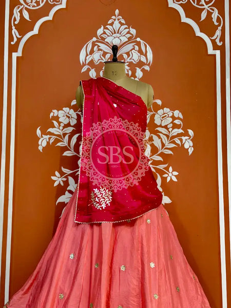 CHINON GOTA PATTI LEHENGA