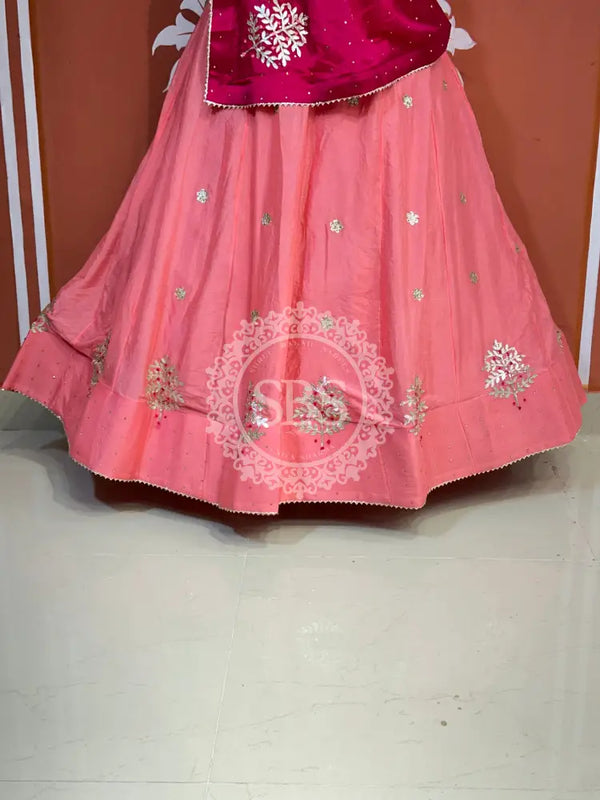 CHINON GOTA PATTI LEHENGA