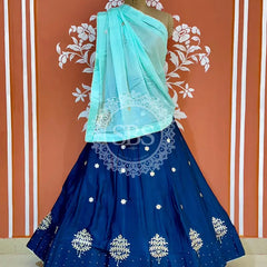 CHINON GOTA PATTI LEHENGA Blue / Free Size