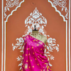 CHINON GOTA WORK LEHERIYA LEHENGA