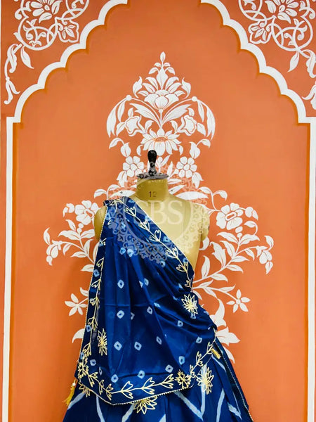 CHINON GOTA WORK LEHERIYA LEHENGA