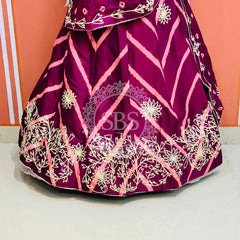 CHINON GOTA WORK LEHERIYA LEHENGA