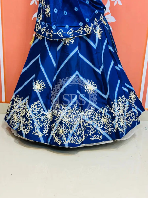 CHINON GOTA WORK LEHERIYA LEHENGA
