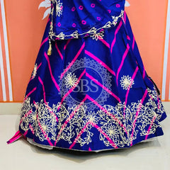 CHINON GOTA WORK LEHERIYA LEHENGA