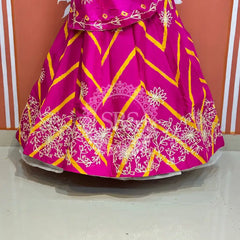 CHINON GOTA WORK LEHERIYA LEHENGA