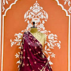CHINON GOTA WORK LEHERIYA LEHENGA