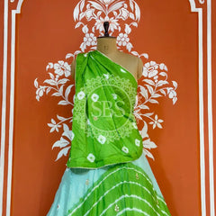 CHINON HANDWORK BHANDEJ LEHENGA