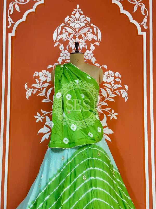 CHINON HANDWORK BHANDEJ LEHENGA