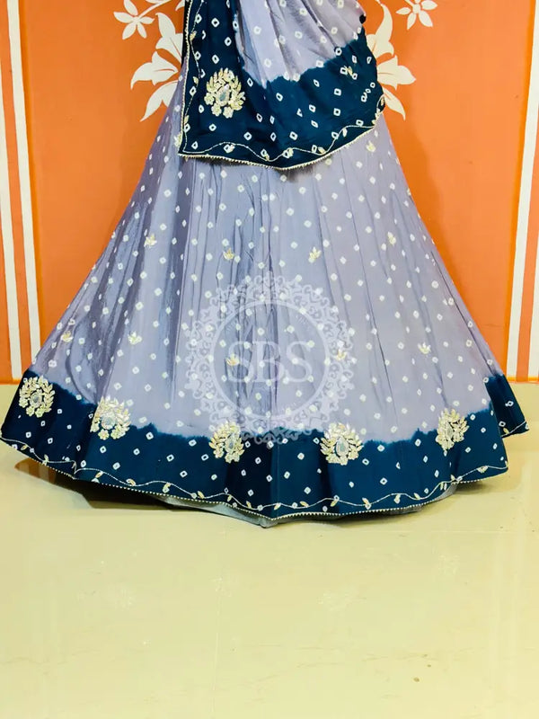 CHINON HANDWORK BHANDEJ LEHENGA