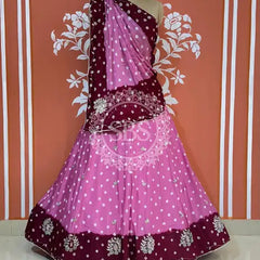 CHINON HANDWORK BHANDEJ LEHENGA