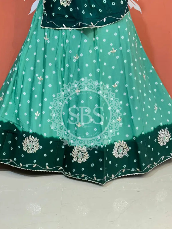 CHINON HANDWORK BHANDEJ LEHENGA