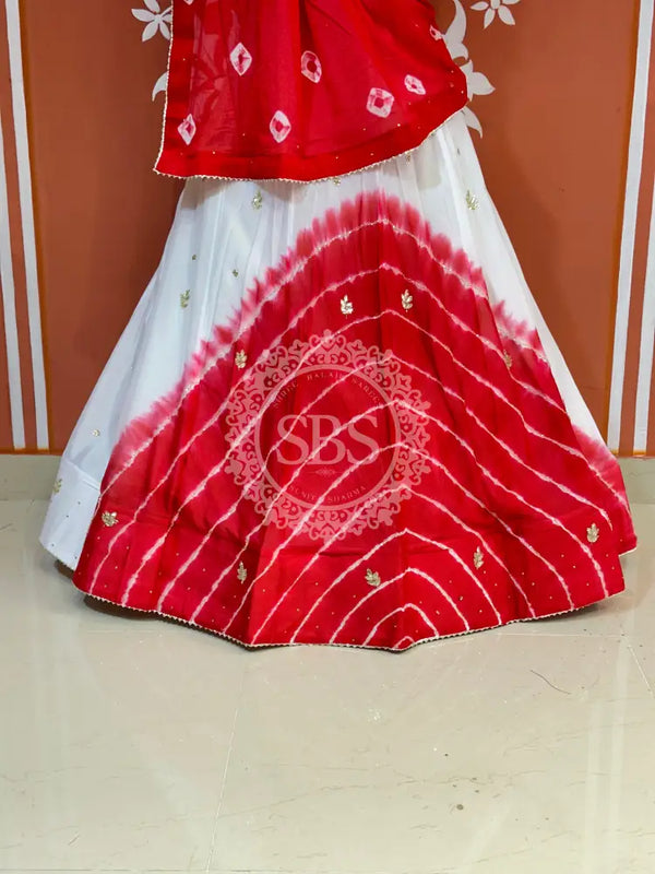 CHINON HANDWORK BHANDEJ LEHENGA
