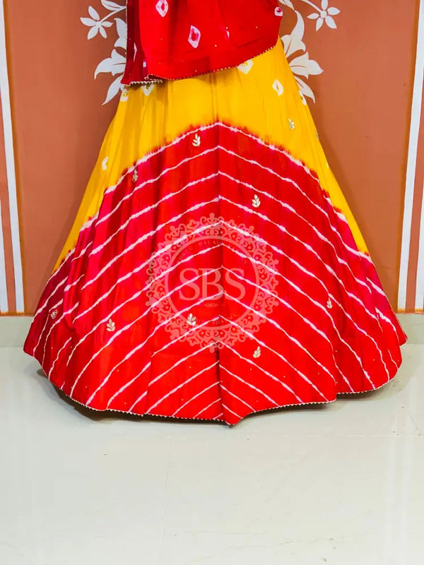 CHINON HANDWORK BHANDEJ LEHENGA