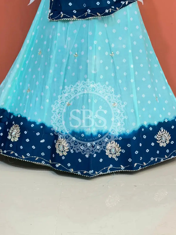 CHINON HANDWORK BHANDEJ LEHENGA