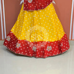 CHINON HANDWORK BHANDEJ LEHENGA