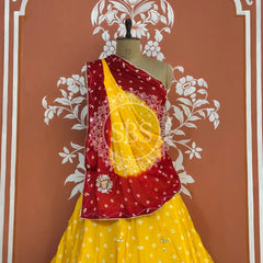 CHINON HANDWORK BHANDEJ LEHENGA