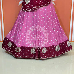 CHINON HANDWORK BHANDEJ LEHENGA