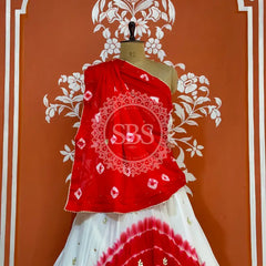 CHINON HANDWORK BHANDEJ LEHENGA
