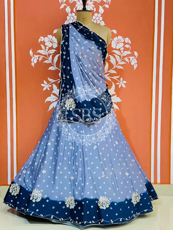 CHINON HANDWORK BHANDEJ LEHENGA