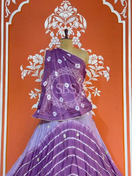 CHINON HANDWORK BHANDEJ LEHENGA
