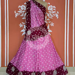 CHINON HANDWORK BHANDEJ LEHENGA
