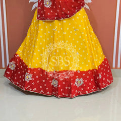 CHINON HANDWORK BHANDEJ LEHENGA