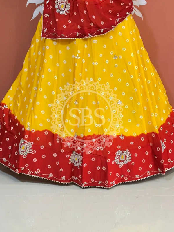 CHINON HANDWORK BHANDEJ LEHENGA