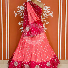 CHINON HANDWORK BHANDEJ LEHENGA