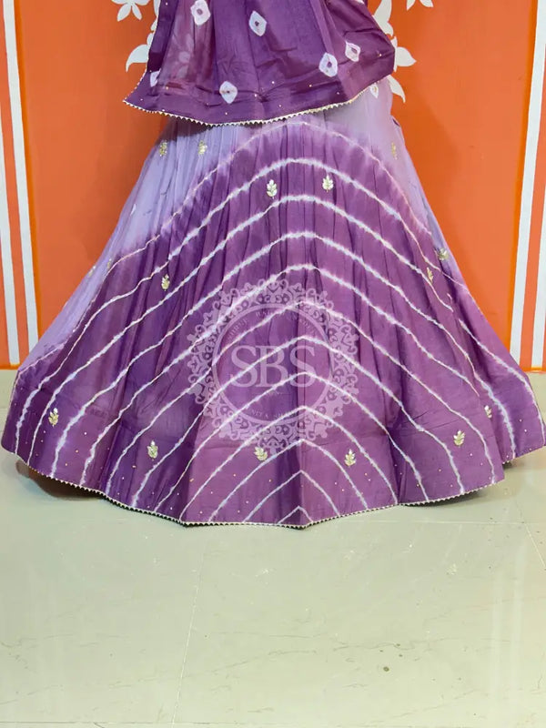 CHINON HANDWORK BHANDEJ LEHENGA