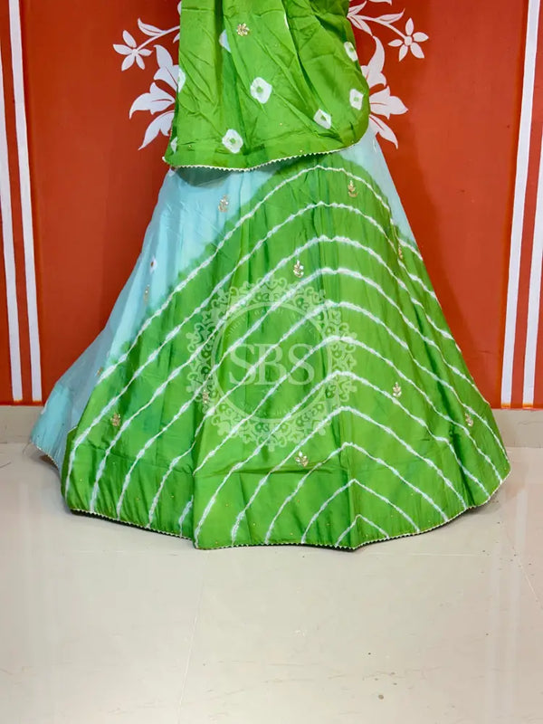 CHINON HANDWORK BHANDEJ LEHENGA