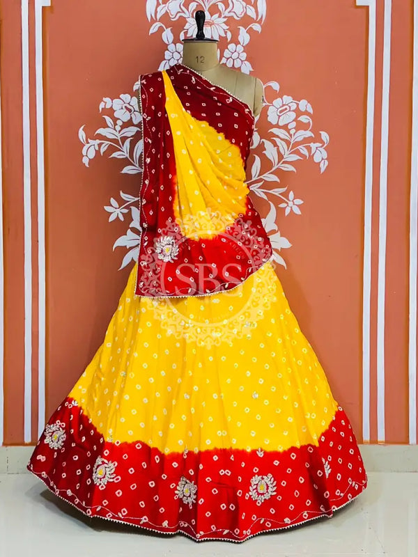 CHINON HANDWORK BHANDEJ LEHENGA