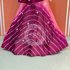 CHINON HANDWORK BHANDEJ LEHENGA