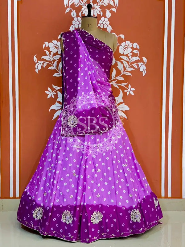 CHINON HANDWORK BHANDEJ LEHENGA