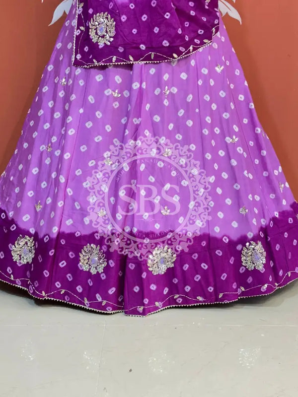 CHINON HANDWORK BHANDEJ LEHENGA