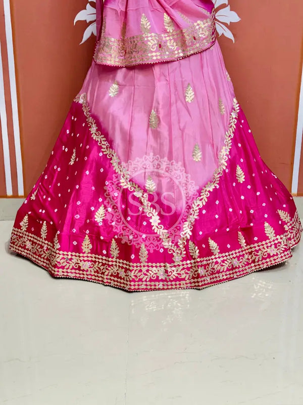 CHINON HANDWORK KACHI PATTI LEHENGA