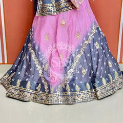 CHINON HANDWORK KACHI PATTI LEHENGA