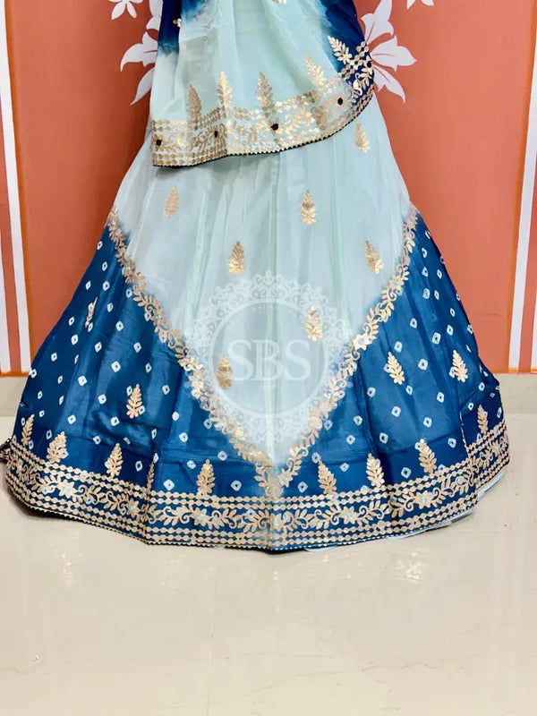 CHINON HANDWORK KACHI PATTI LEHENGA