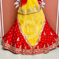 CHINON HANDWORK KACHI PATTI LEHENGA