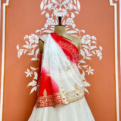 CHINON HANDWORK KACHI PATTI LEHENGA