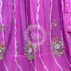 CHINON HANDWORK LEHERIYA LEHENGA