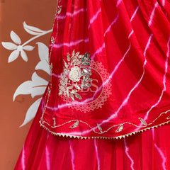 CHINON HANDWORK LEHERIYA LEHENGA