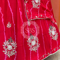 CHINON HANDWORK LEHERIYA LEHENGA