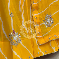 CHINON HANDWORK LEHERIYA LEHENGA